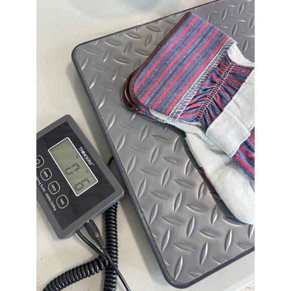 Hand Armor Premium Cow Suede Leather Gloves L 4 Inch Rubberized Safety Cuff NEW - Picture 6 of 6